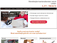 Tablet Screenshot of leiden-koerier.nl